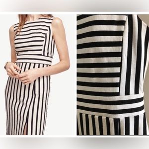 Ann Taylor Dress NWT Sleeveless Knit Sheath Stripe